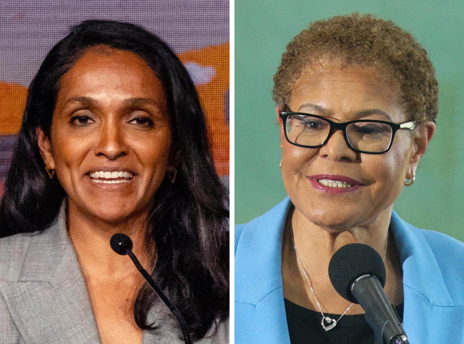 Mayor Karen Bass outpaces challenger Nithya Raman in fundraising for the Nov. 3 runoff